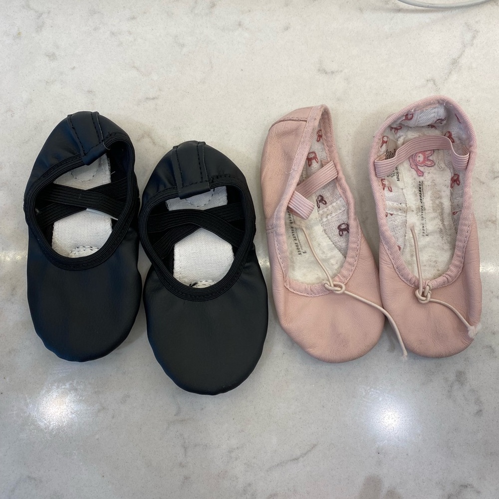 Toddler ballet shoes size 6